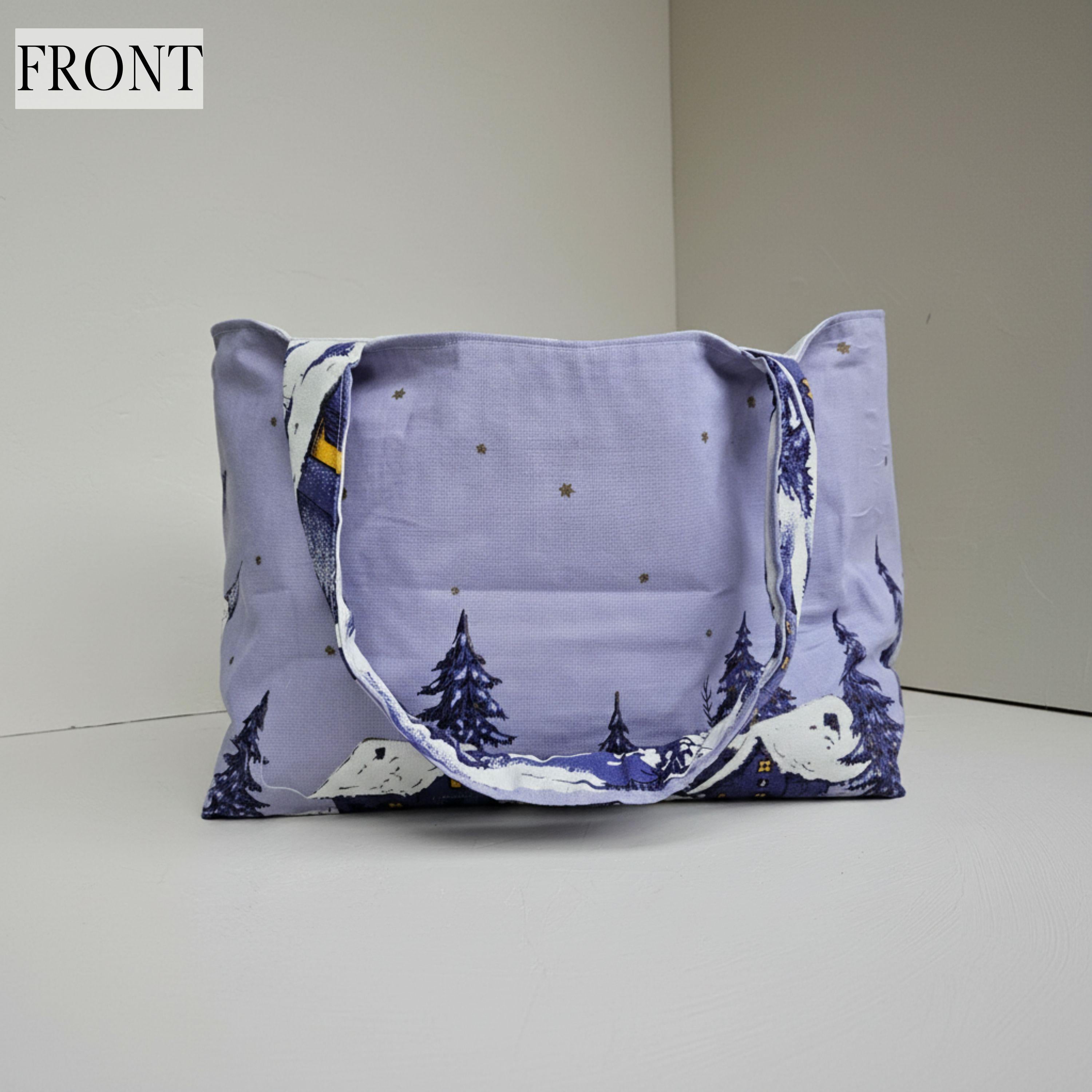 25 % Sale Heritage Tote – Blau & Wintermotiv