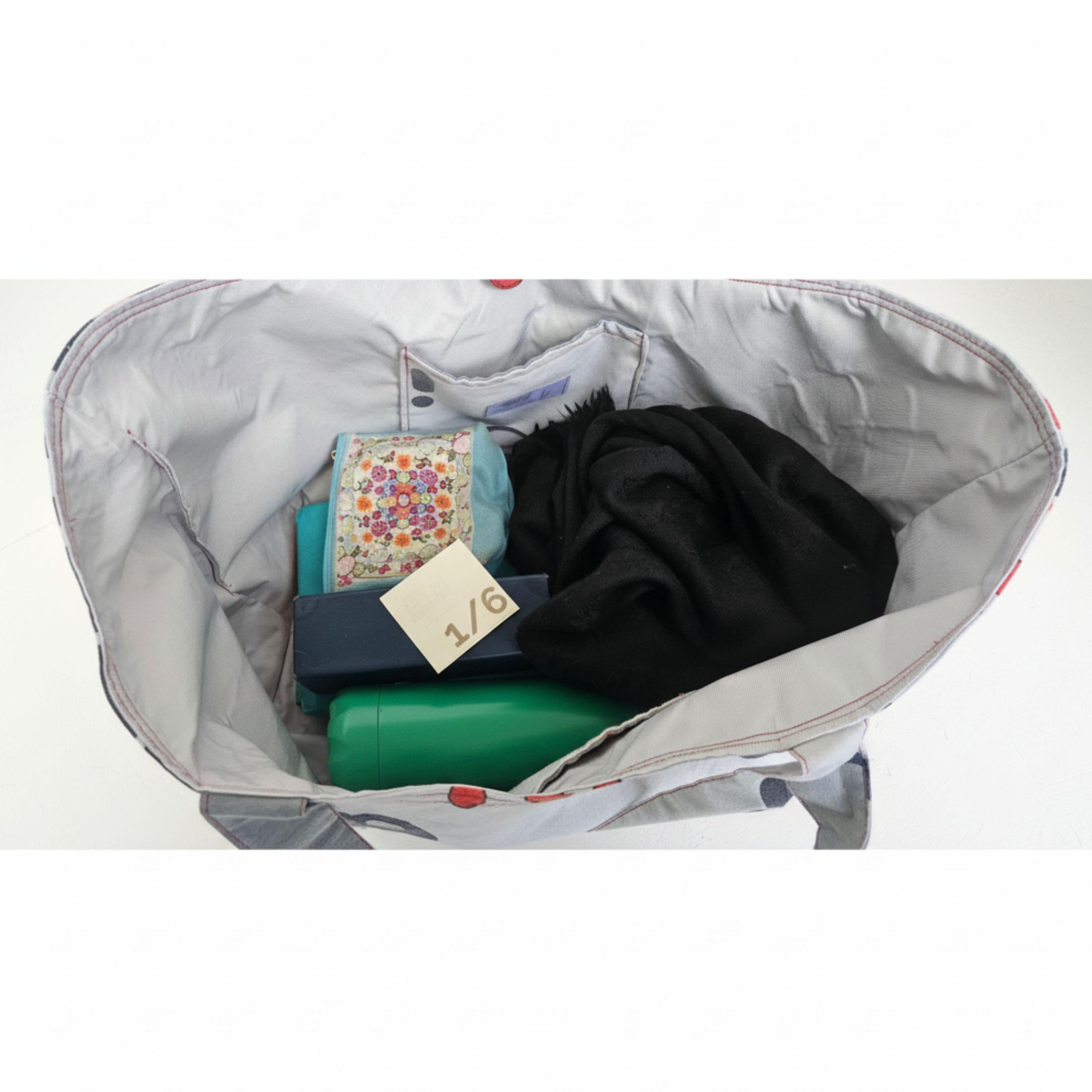 25 % Sale - Heritage Tote – Grau & Rot