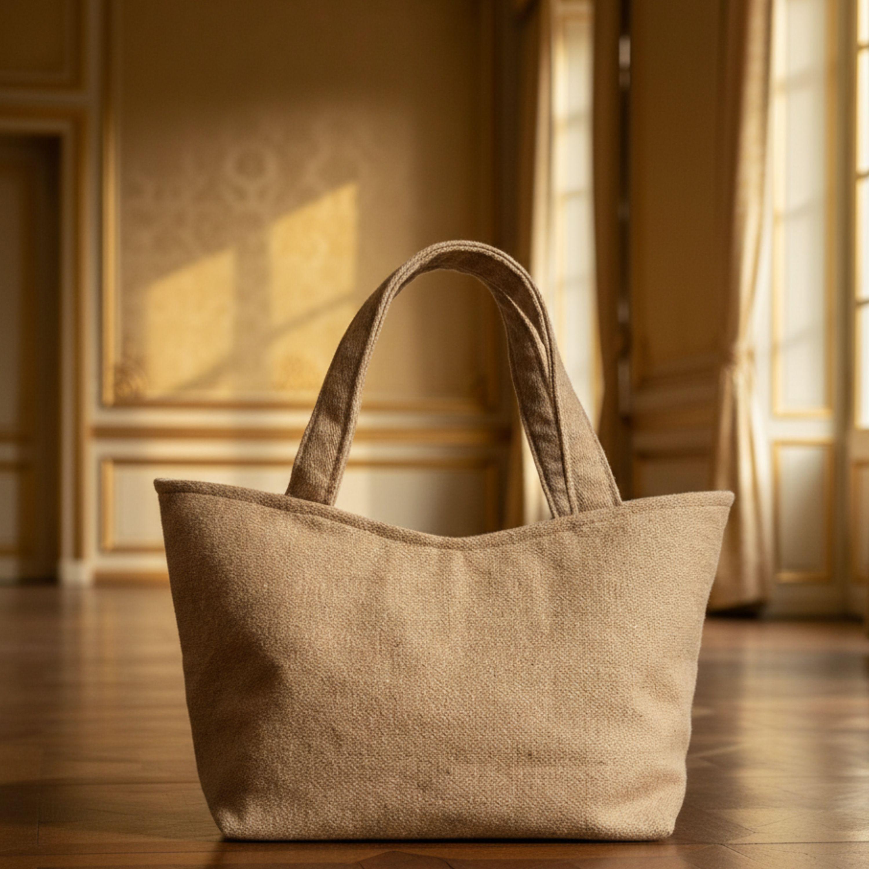 Old Money Tote – Beige & Wolle