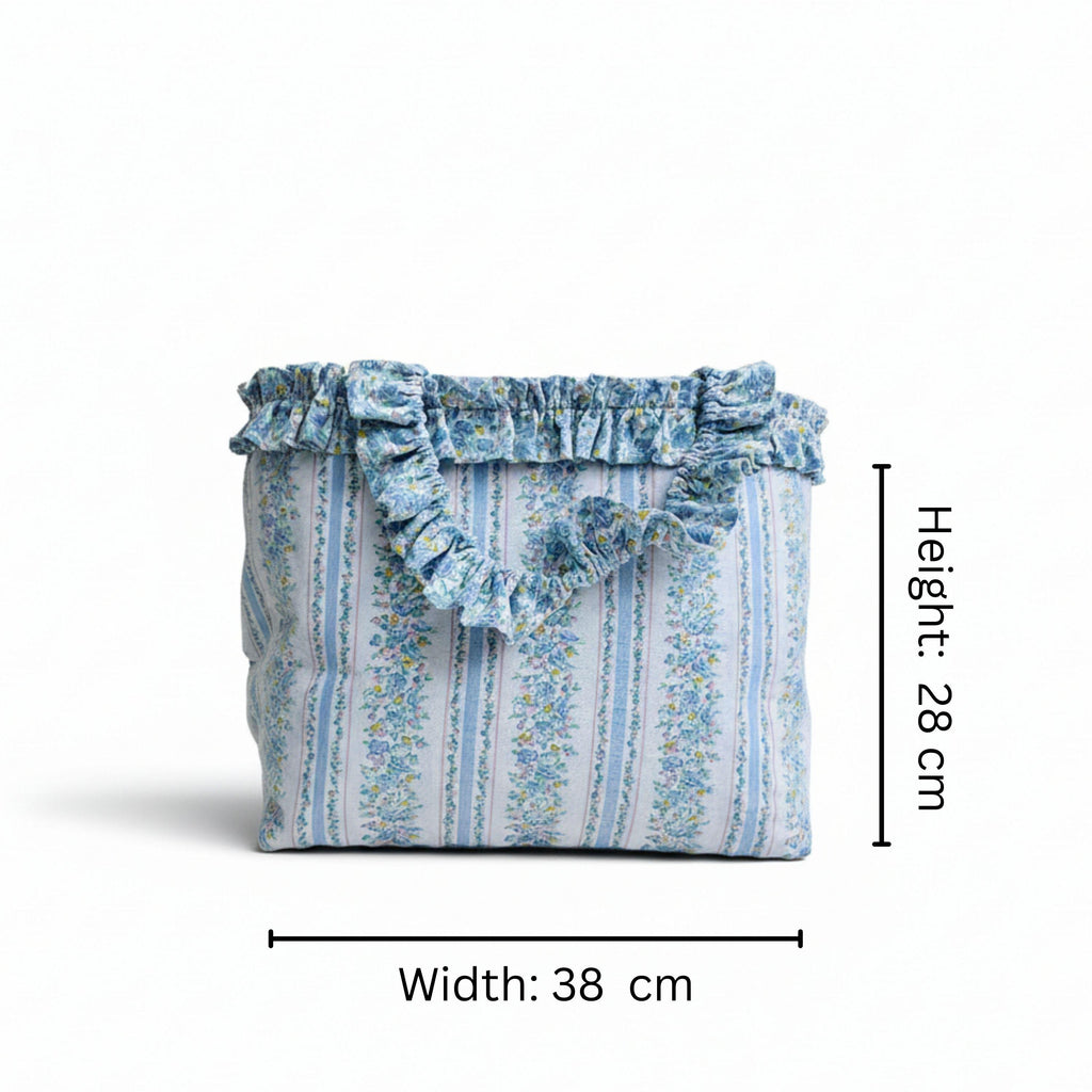 25 % Sale -  Heritage Tote – Blau & Floral