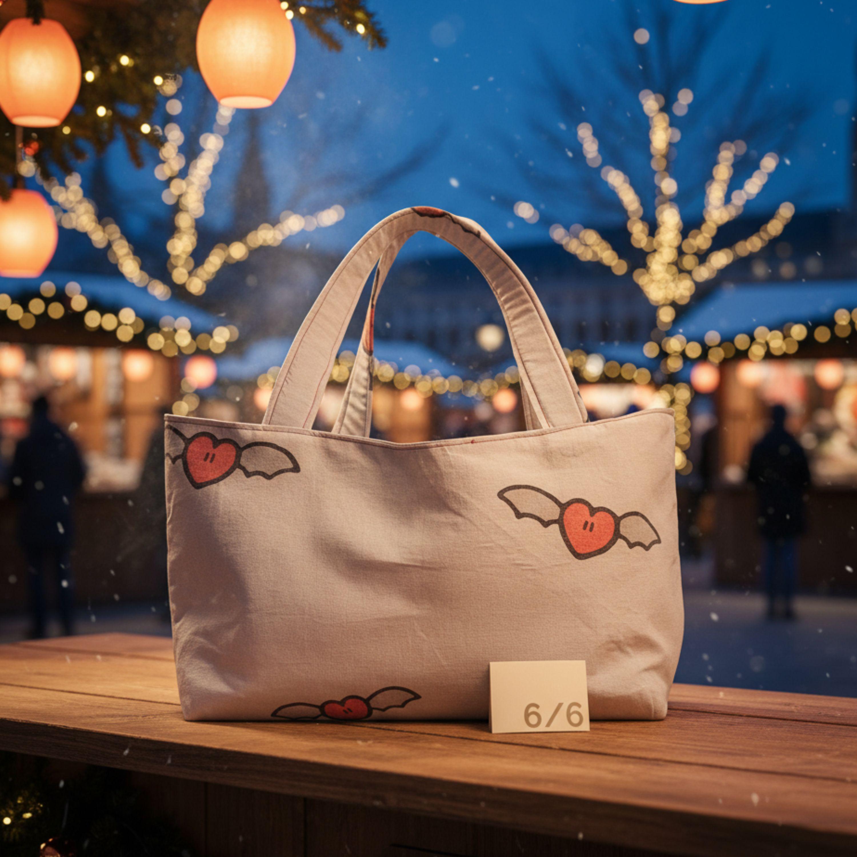 25 % Sale - Heritage Tote – Grau & Rot