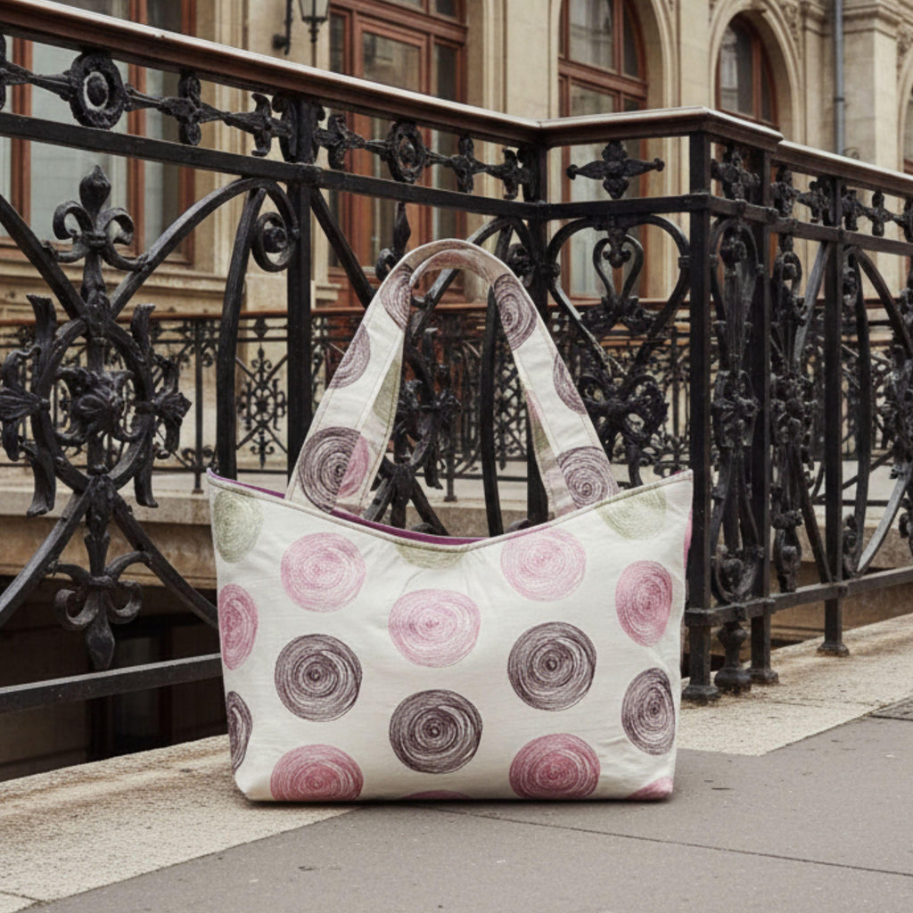 Heritage Tote – Viskose & Beere