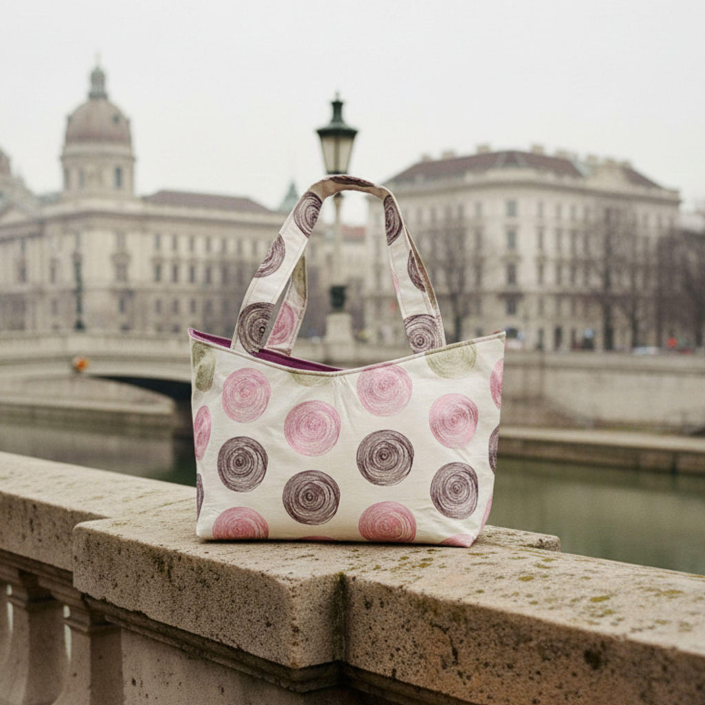 Heritage Tote – Viskose & Beere