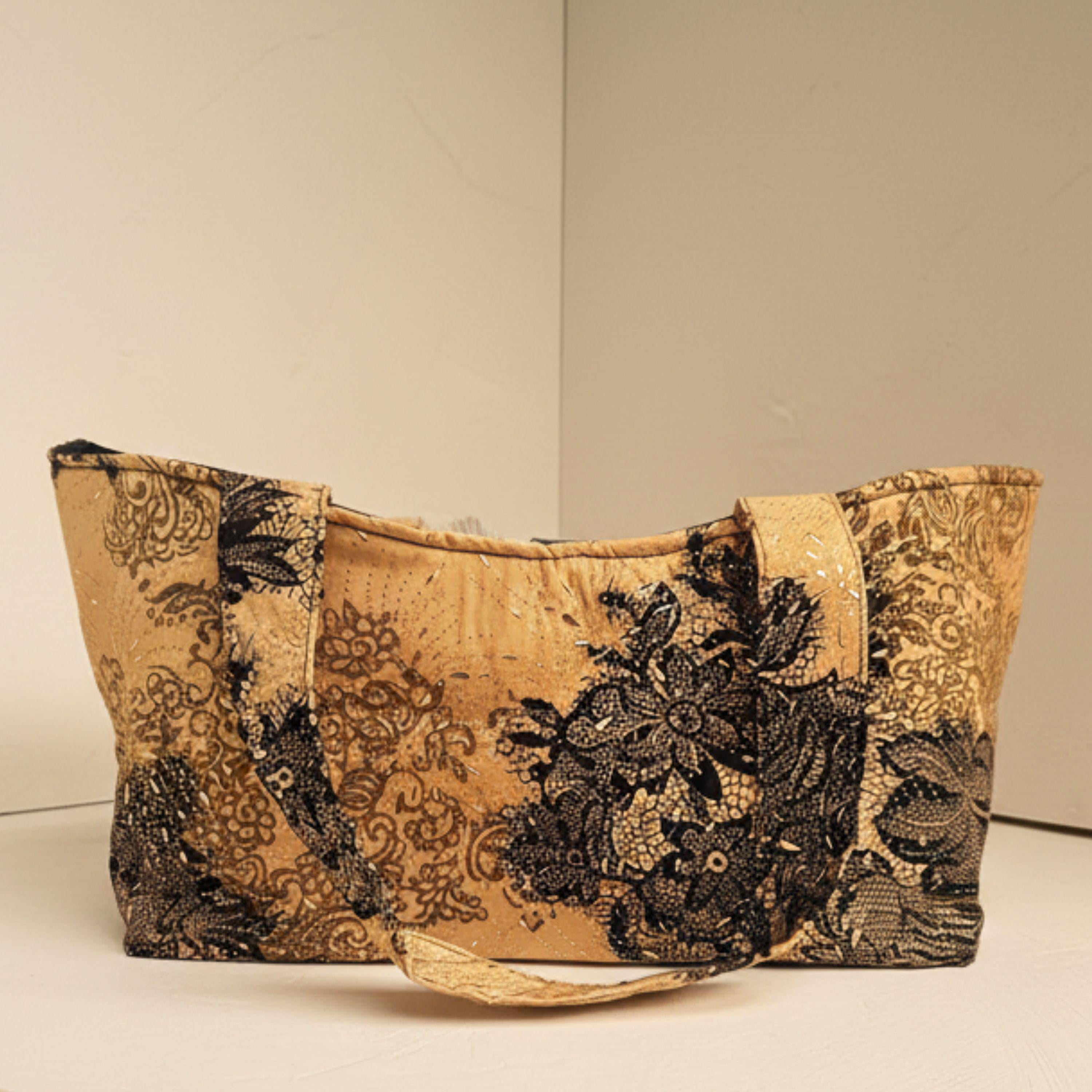 Vienna Nights Tote – Gold & Schwarz