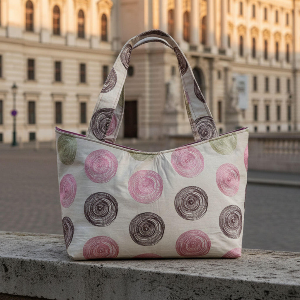 Heritage Tote – Viskose & Beere