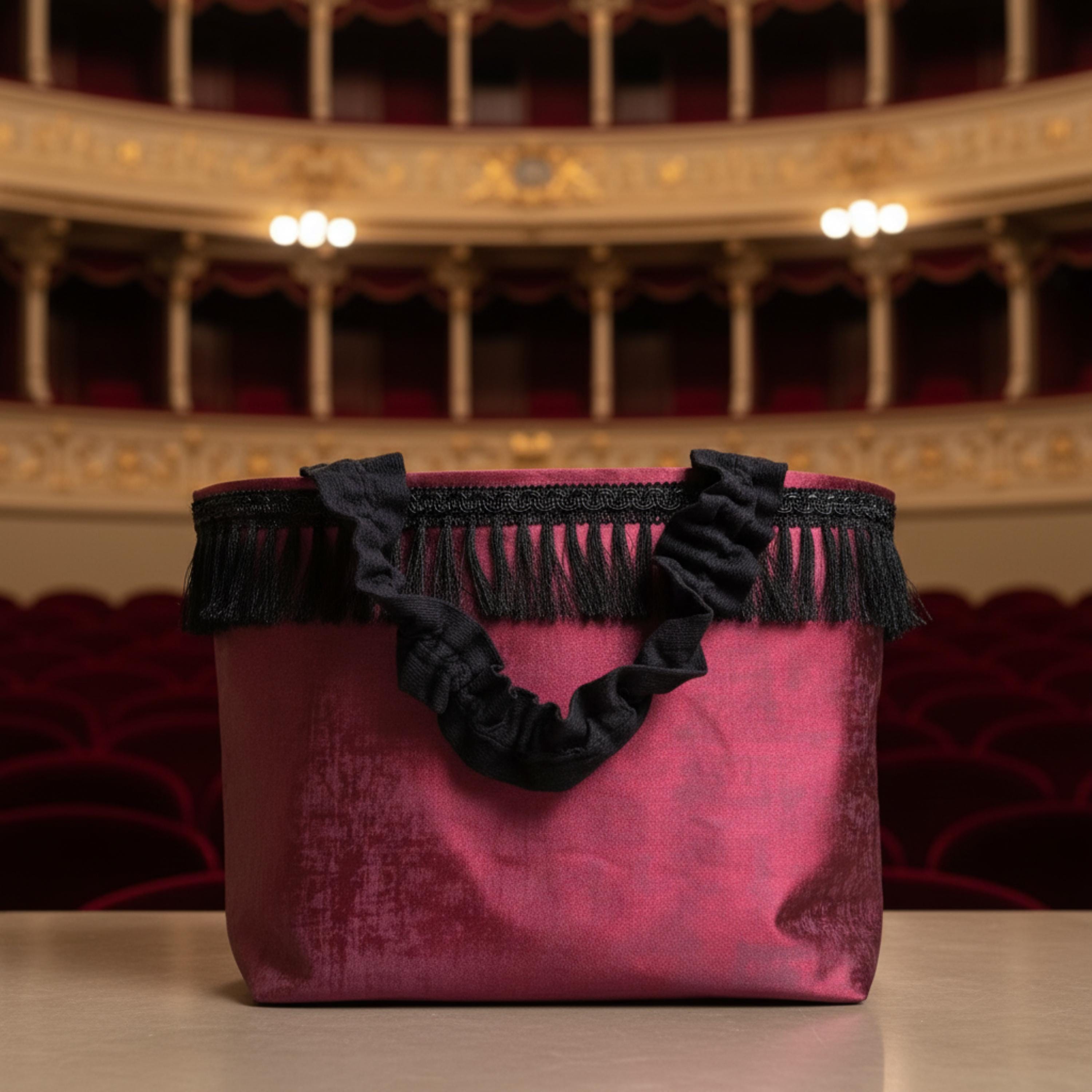 25 % Sale - Vienna Nights Tote – Burgundy & Fringe