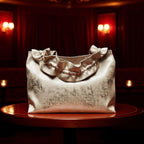 Vienna Nights Tote – Gold & Rubinrot