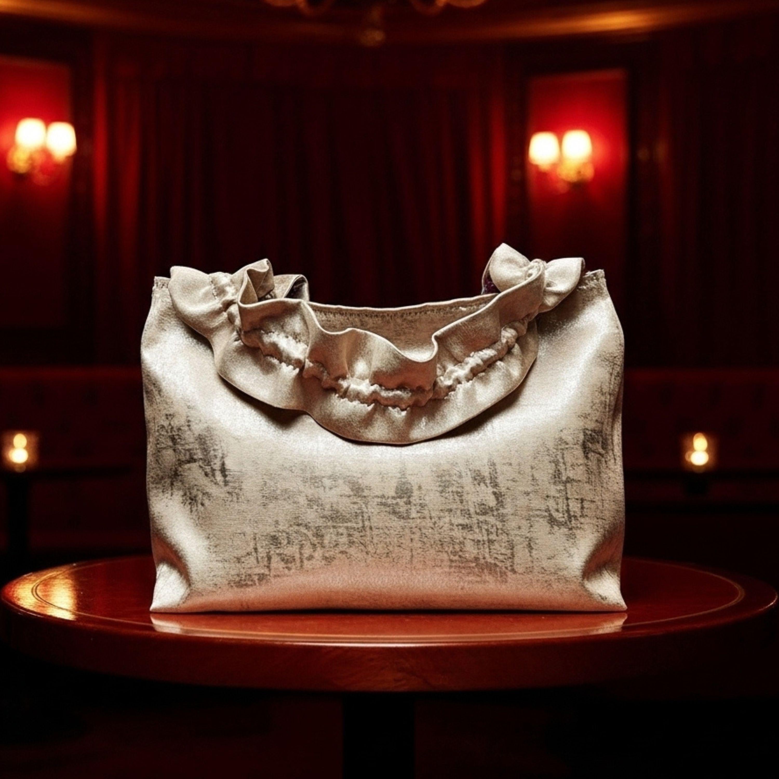 Vienna Nights Tote – Gold & Rubinrot