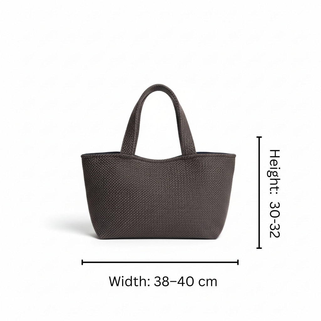 Old Money Tote – Taupe & Espresso