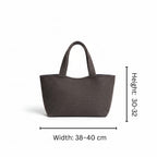 Old Money Tote – Taupe & Espresso