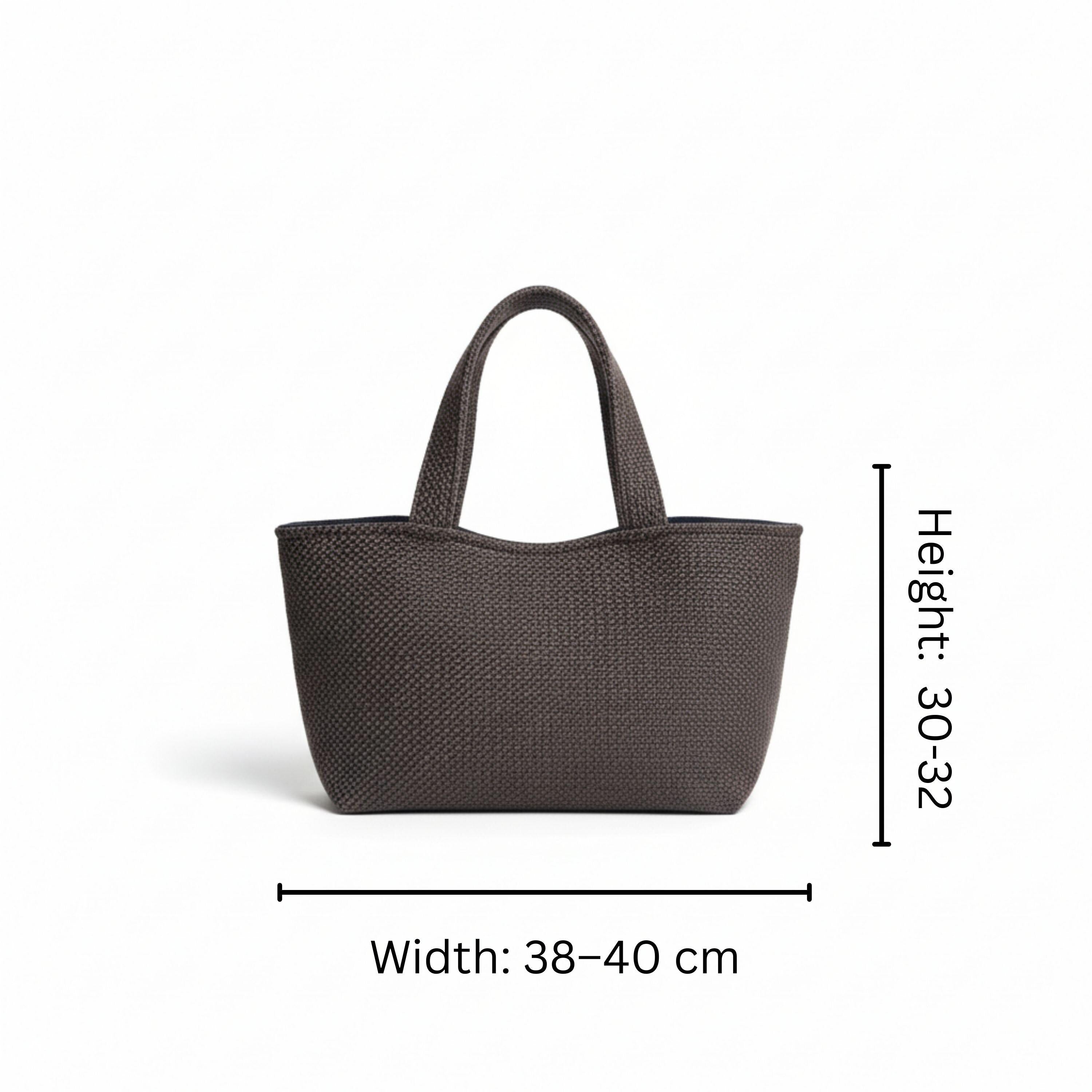 Old Money Tote – Taupe & Espresso