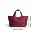 Vienna Nights Tote – Bordeaux & Damast