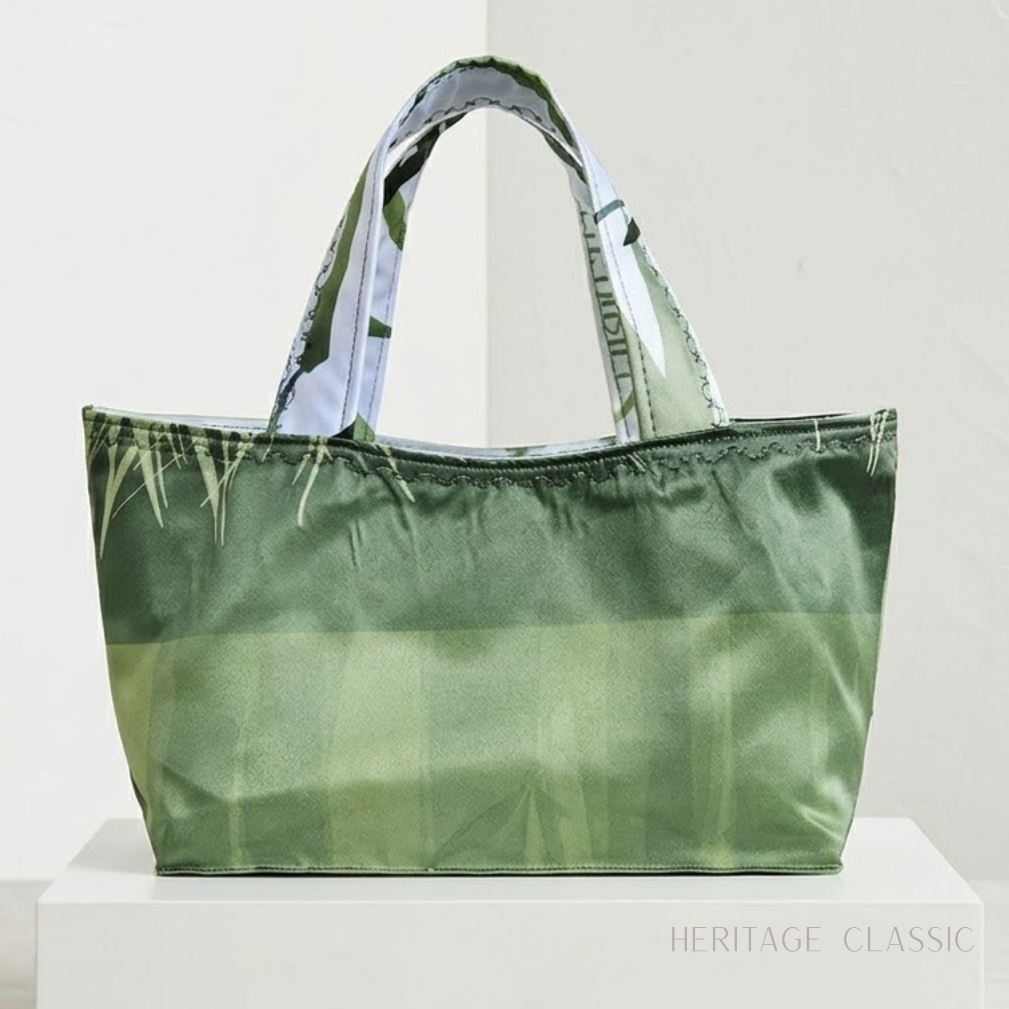 25 % Sale -  Heritage Classic Tote – Grün & Botanisch
