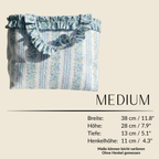 Maße einer Designer Tasche Medium – 27 x 26 x 27 cm mit Henkelhöhe 19 cm – Heritage Atelier Modell
