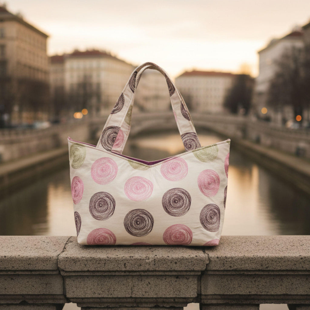 Heritage Tote – Viskose & Beere