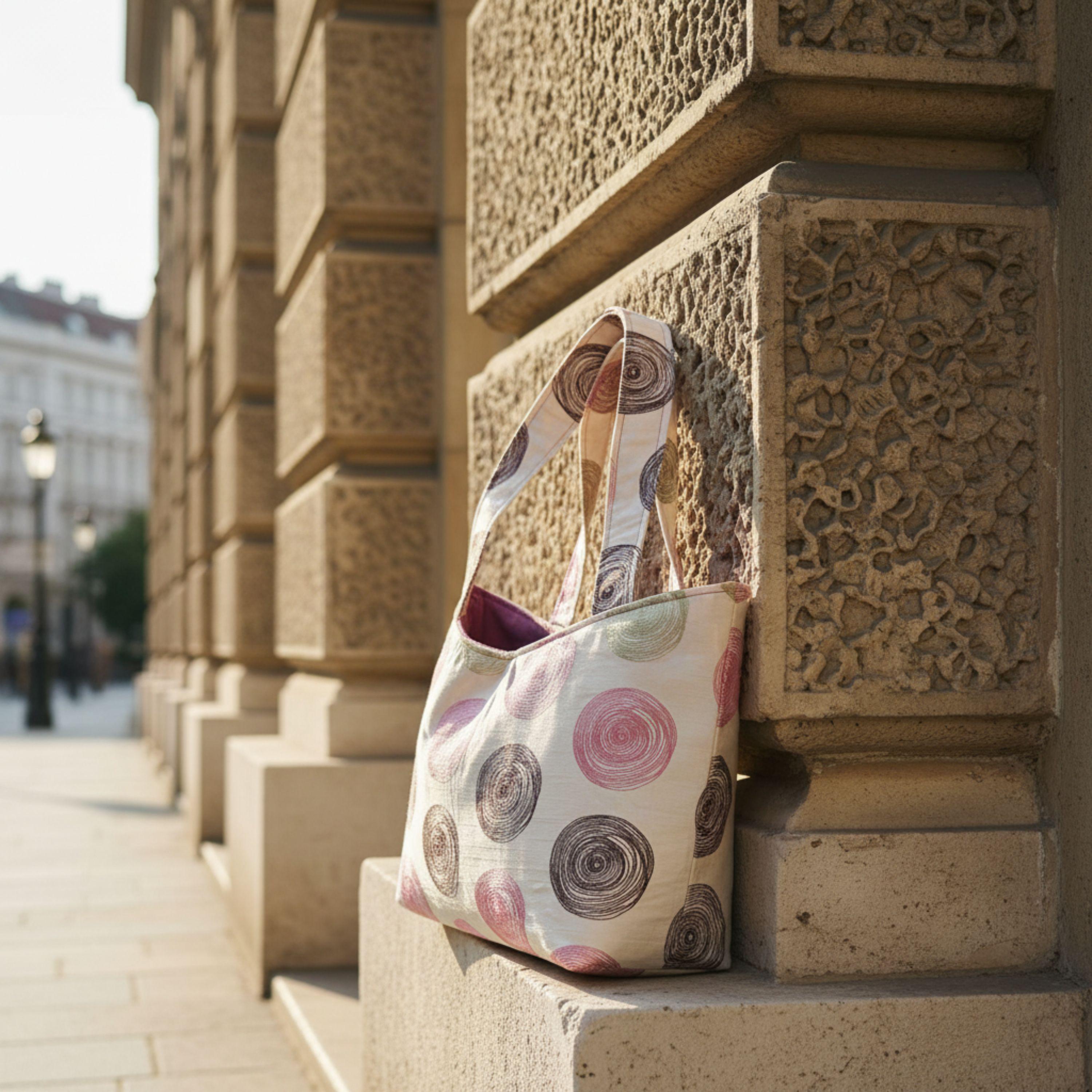 Heritage Tote – Viskose & Beere