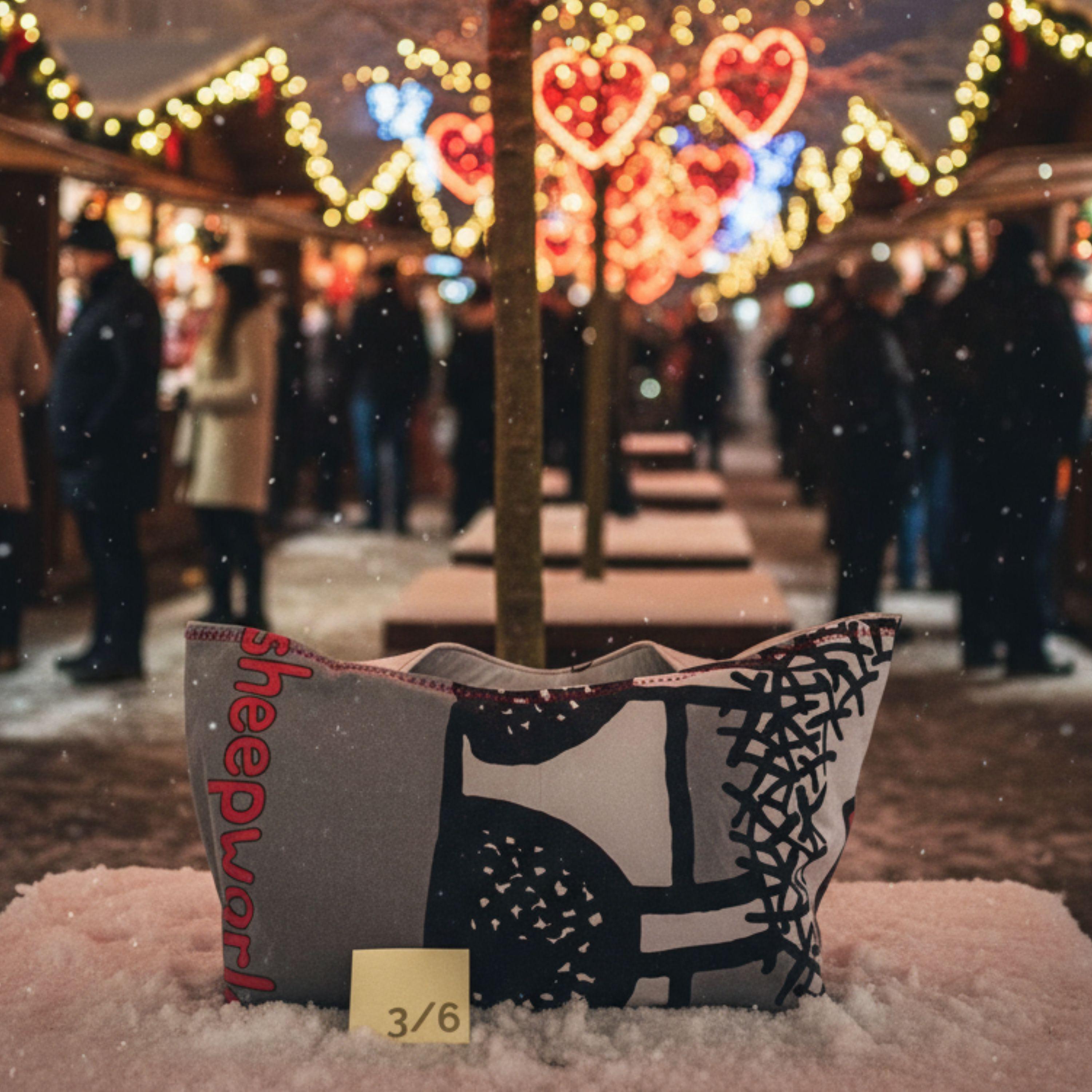 25 % Sale - Heritage Tote – Grau & Rot