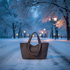 Old Money Tote – Taupe & Espresso