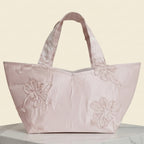 Handgemachte Stofftasche aus Wien in Soft Rose mit Applikationen – Heritage Petit Line Tote Blush Structure

